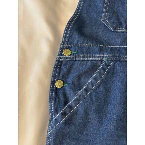 LIBERTY Stonewashed Bib Overalls Jeans 34x32 Denim Carpenter Farm Utility Work - Picture 6 of 16
